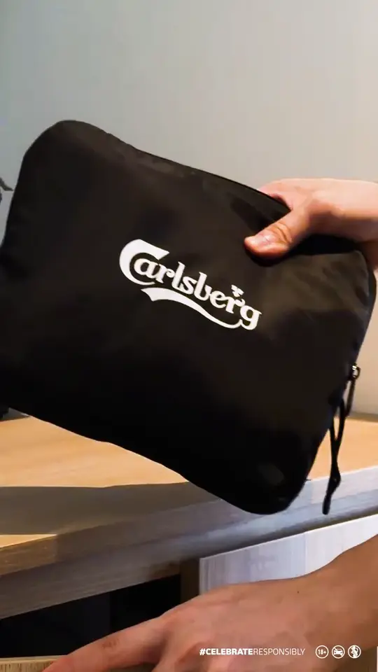 Frame 1 from Carlsberg: Foldable Duffel Bag