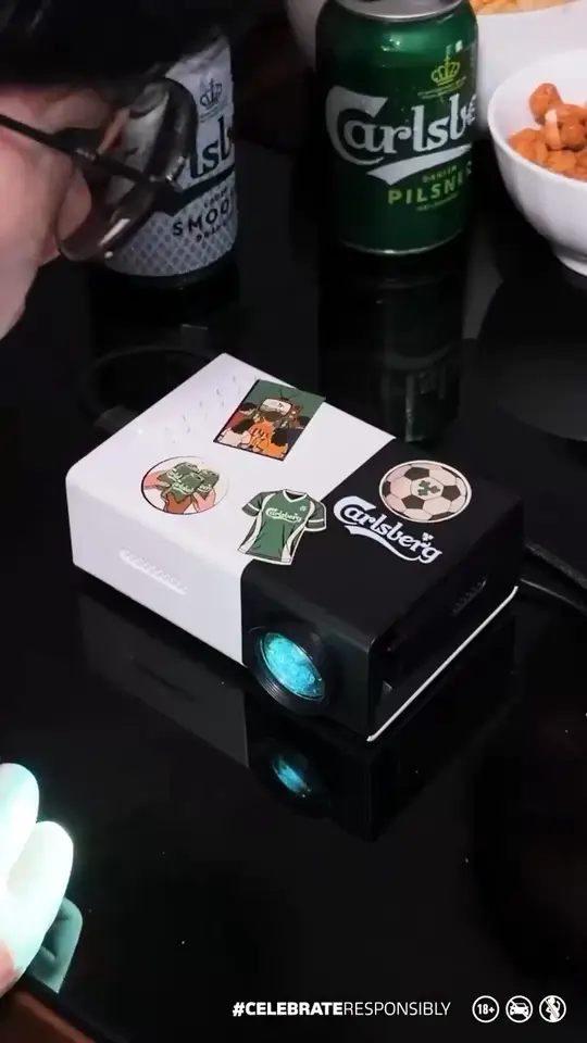Frame 3 from Carlsberg: Portable Projector